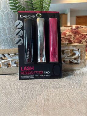 bebe Lash Perfecting Trio Mascara Set - Black, Silver, Pink